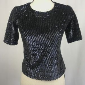 🍭 Ann Taylor Top Metallic Sequin